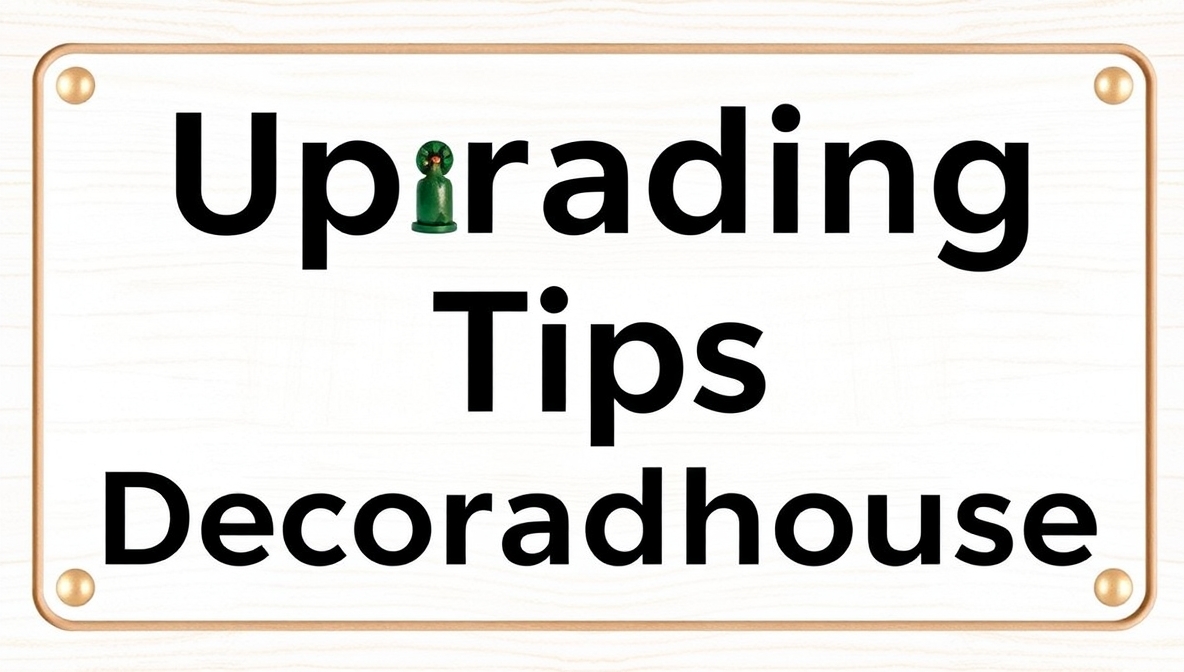 upgrading tips decoradhouse